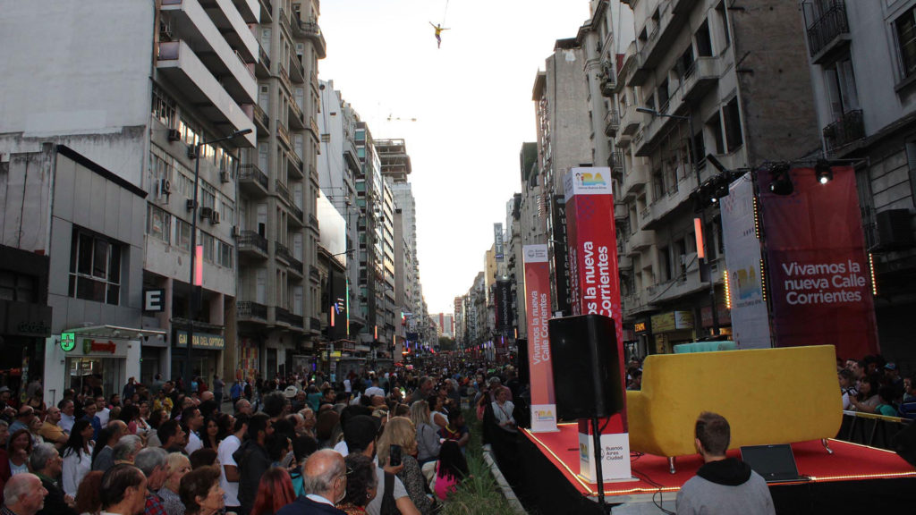 Lanzamiento de la nueva Avenida Corrientes, Buenos Aires, Argentina