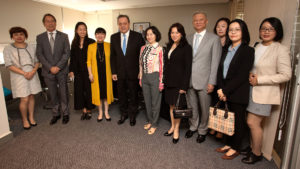 Pansy Ho, vice chairman of the Global Tourism Economy Forum, heads a Chinese visiting the National Tourism Bureau in Argentina