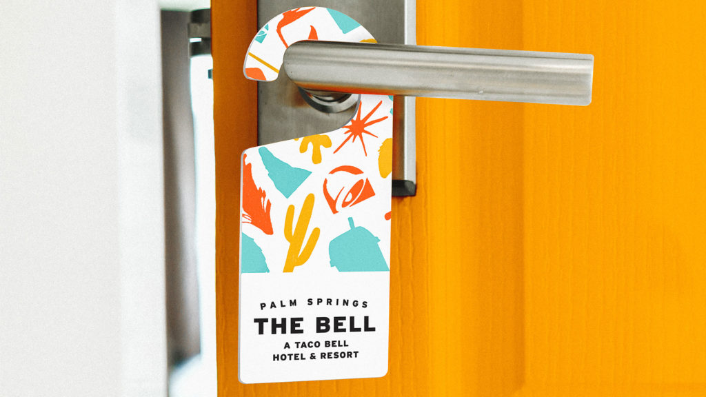 Puerta de habitación del Taco Bell Hotel (Foto: Taco Bell)