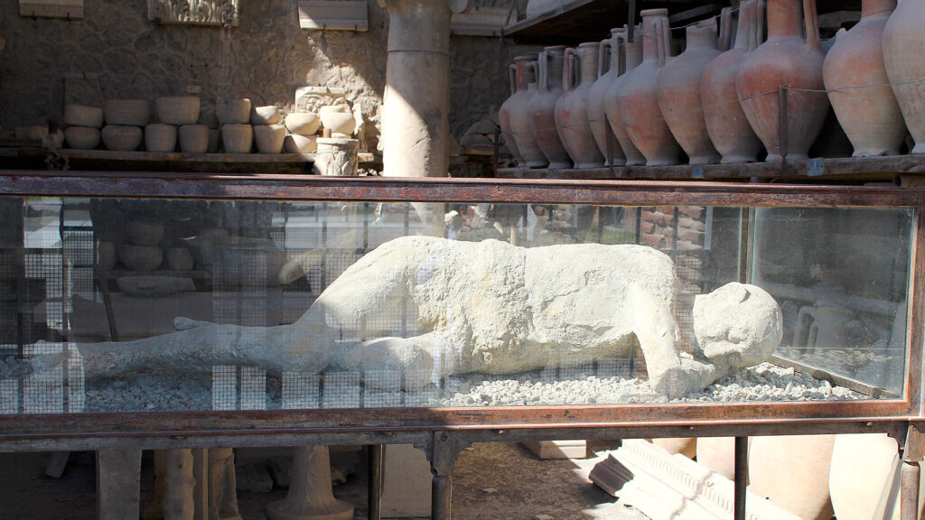 Cuerpo en yeso de Pompeya | Pompeii plaster body cast