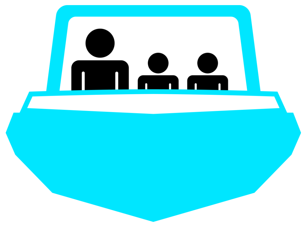 Lancha 1 adulto 2 menores | Speedboat 1 Adult 2 Children